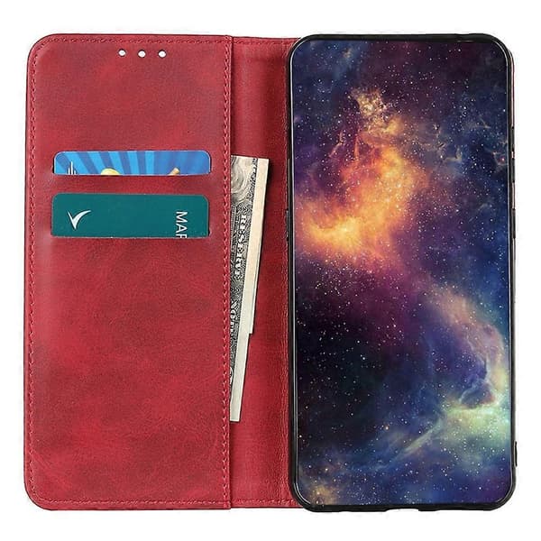Til Motorola Edge 50 Neo 5G Etui Splitlæder Flip Wallet Telefonetui Style E