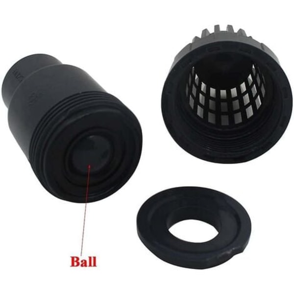 Fotventil backventil med sugkula sug 25 32 40 mm backventil sil backventil backventil pvc poolpump (innerdiameter 25mm)