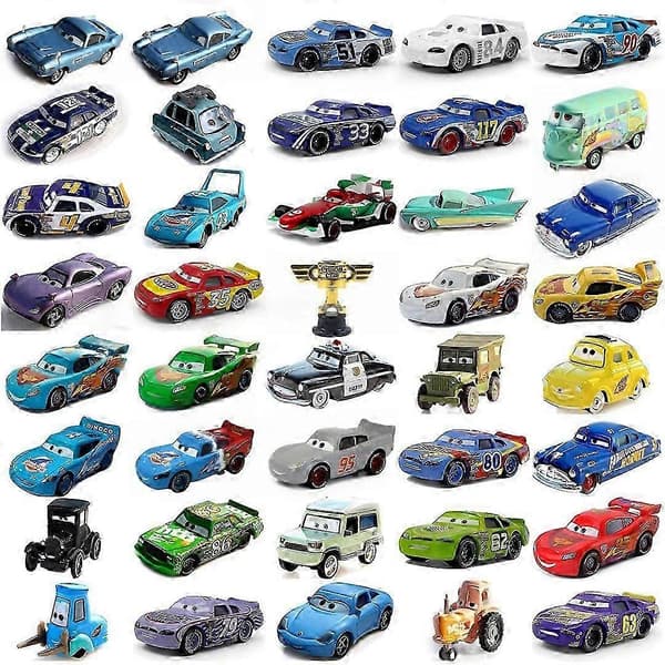 Cars 3 Lynet McQueen & Mack 1:55 Støbt Legetøjsbil Sæt Samling