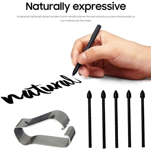 25 st Stylus Refill Ersättnings Stylus Touch Pen Spets Ersättningsstift för Galaxy Note20/Note10/Tab S6/Tab S7-Svart