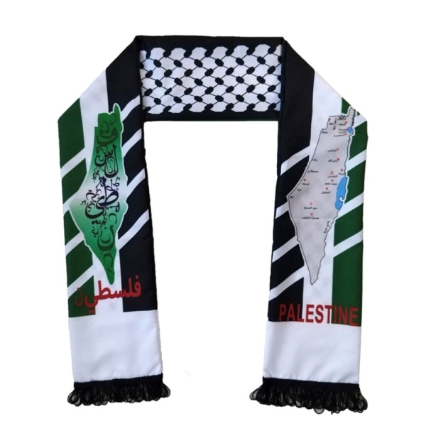 Palestina Flagg Scarf Palestina Nasjonal Flagg Halsduk 5 5 5 5