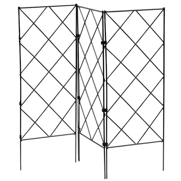 3 stk. Foldbar Plantebue Klatrestativ Ramme Have Blomsterplante Voksende Støtte Metal Jern Espalier Vægstøtte