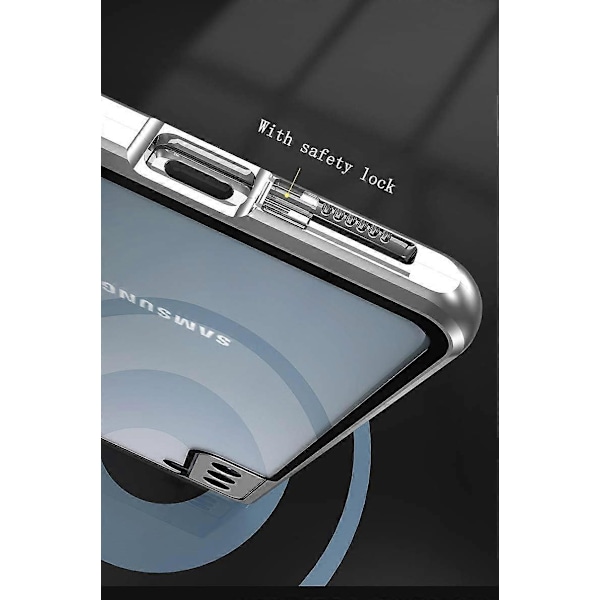 Turvalukko Galaxy S23 Plus 6.6 tuuman kotelo Magneettinen adsorptio Iskunkestävä alumiinipuskuri Kaksipuolinen kuori Karkaistu lasisuoja (Vihreä)