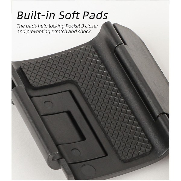 Foldbar Binaural Udvidelsesramme til Pocket 3 Adapter Multifunktionel Praktisk Adaptermontering