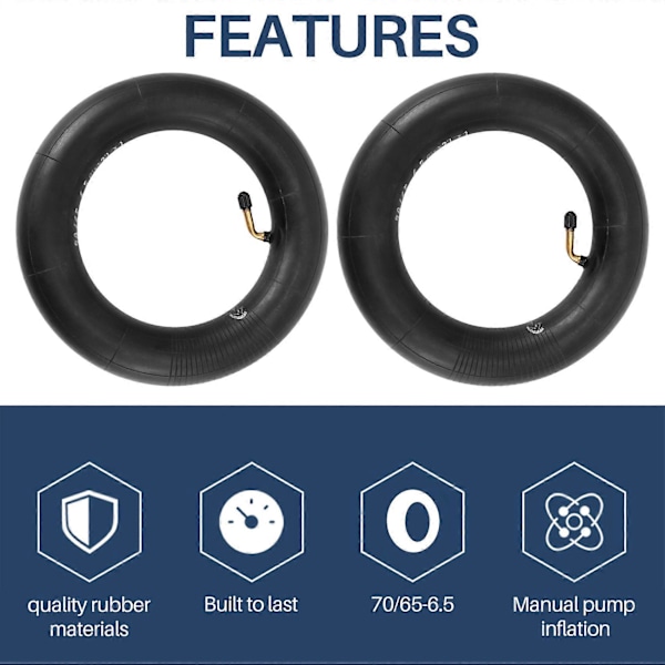 st 70/65-6.5 Innerslang Däckslang för Elscooter, för Elscooter 10 Tum Däck - Inner black