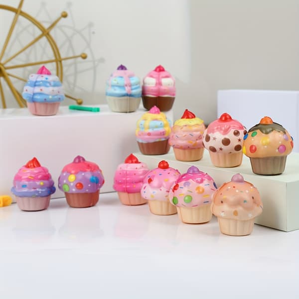 20 stk. Mini Kage Squishy Legetøj – Blødt Dessert Fidget Legetøj til Børnefester 20pcs