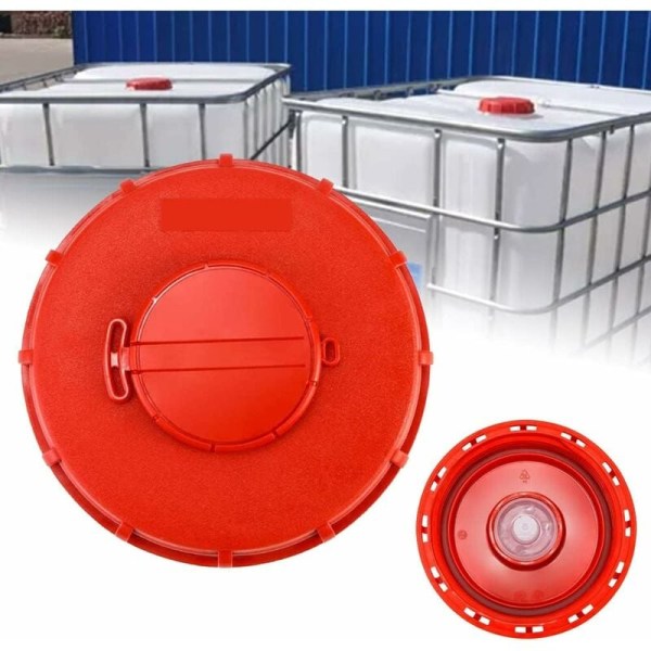 IBC-tanklock 163mm - 1000L IBC- cap - mångsidigt cover för ventilerade vattenbehållare - Vattenbesparande lösning för 1000L vattentankar