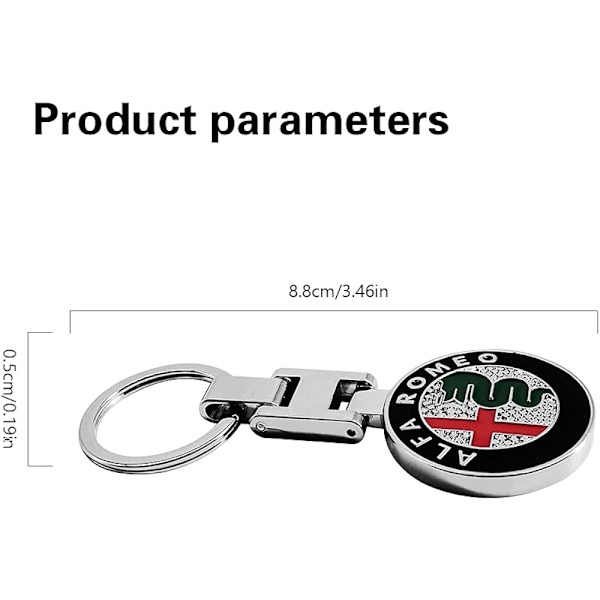 Alfa Romeo bilmerke nøkkelring