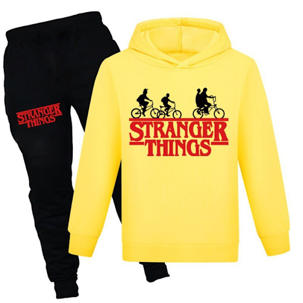 Stranger Things Hættetrøje Sweatshirt Pullover Jumper Efterår/Vinter grey 110cm