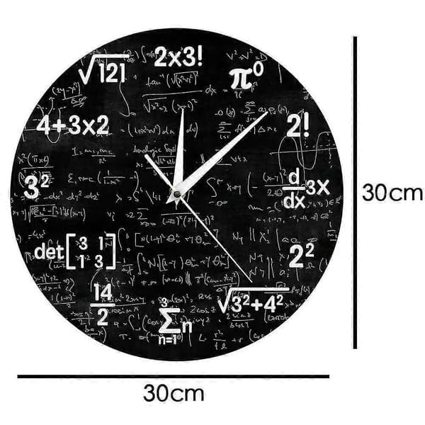 Matematik Väggklocka Matematik Klocka Examenspresent Gåvor