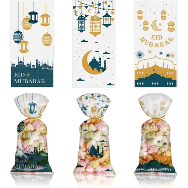 100 stk. Eid Mubarak festposer, Ramadan-tema