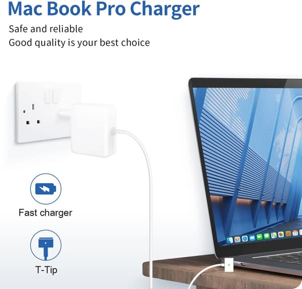 85W Magsafe 2 oplader til Apple Macbook Pro 13\" 15\" 17\"