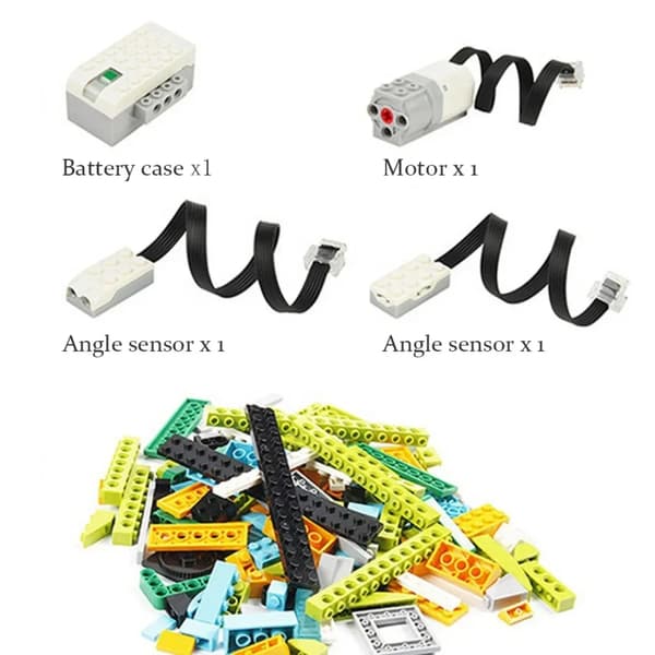 We.Do 2.0 Core Set Programmeringsrobot 45300 Elektroniska Byggstenar DIY Högteknologiska Pedagogiska Leksaker Barnpresent 1 Set with box