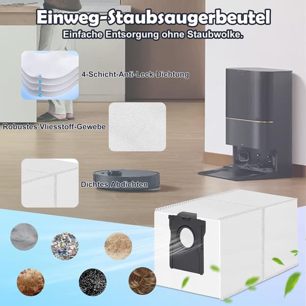 Tilbehørssett for robotstøvsuger for Dreame X40/L40/Mova-serien 389