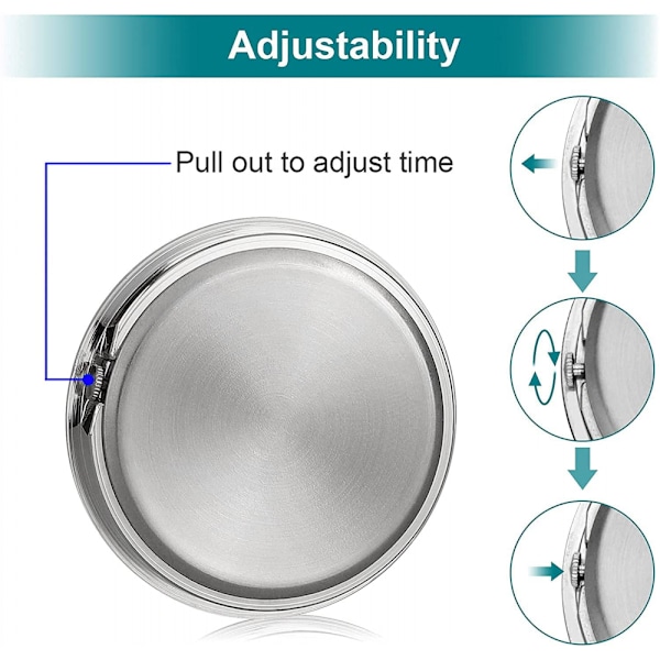 Bilskilt, Mini Quartz Analog Bilskilt Tid Luftventil Montering Ur til Bil Dekoration, Universal og Lysende (Sort)