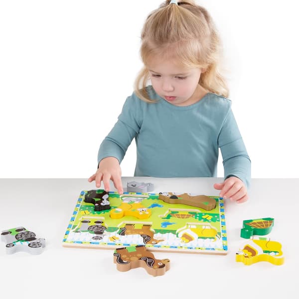 Melissa & Doug Pets Treetrekk Puslespill (8 brikker)