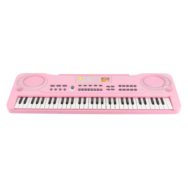 Piano keyboard med 61 tangenter, portabelt musikkeyboard med 61 minitangenter för nybörjare och barn