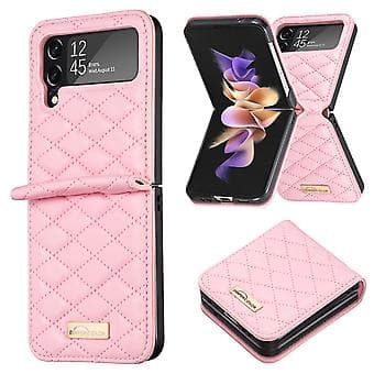 PU-deksel for Samsung Galaxy Z Flip4 (Rosa)