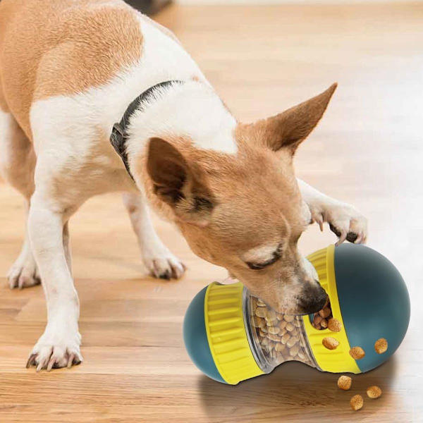 Hundesnackbold - Interaktiv Langsom Foderdispenser - Puslespilslegetøj til Hunde Katte - Justerbart Foderudløserlegetøj Colour One size