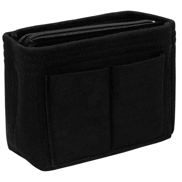 2x Taskeindsatser - Sort Sort Black Mini