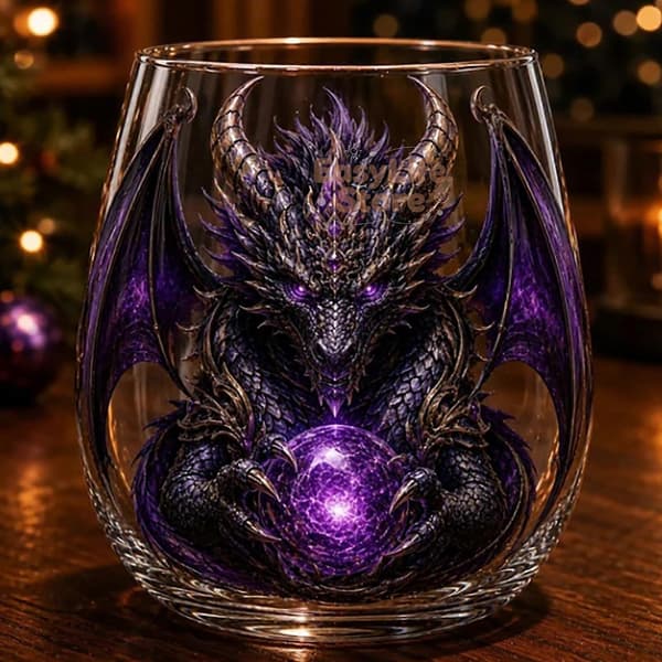 Mytisk Drakglas Konstkopp Whiskyglas, Skulpterat Drakdryckesglas för Bardekorationspresent B