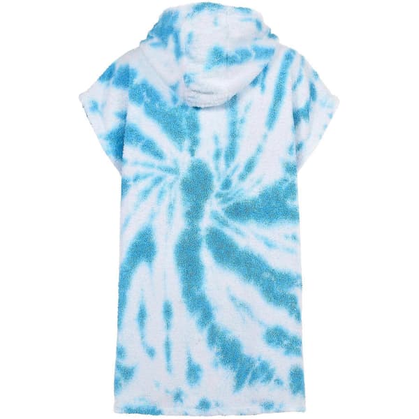 Badehåndkle med hette til barn, 100 % bomullsfrotté badekåpe for gutter og jenter 128 Tie Dye Blue 10-13 Years