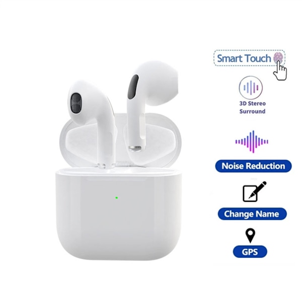 Pro 4 Bluetooth 5.0 Trådløse Hodetelefoner Vanntette og Svettebestandige In-Ear Stereo Ørepropper Automatisk Paring Trådløse Hodetelefoner 0.1