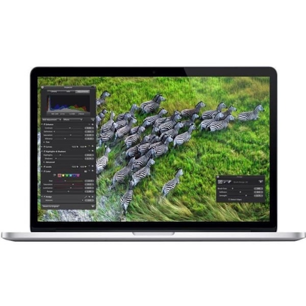 MacBook Pro Retina 15" Core i7 2.2 Ghz 16 GB 1 TB SSD Silver (2014) - Nyt batteri - Renoveret - Fremragende stand - Refurbished Grade A+