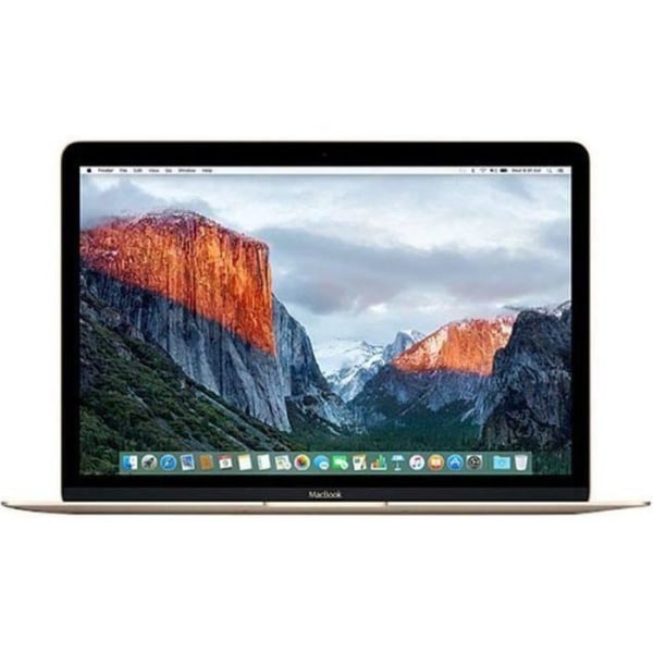 APPLE MacBook Retina 12" 2016 m3 - 1,1 Ghz - 8 GB RAM - 256 GB SSD - Guld - Renoverad - Bra skick - Refurbished Grade C - Swedish keyboard