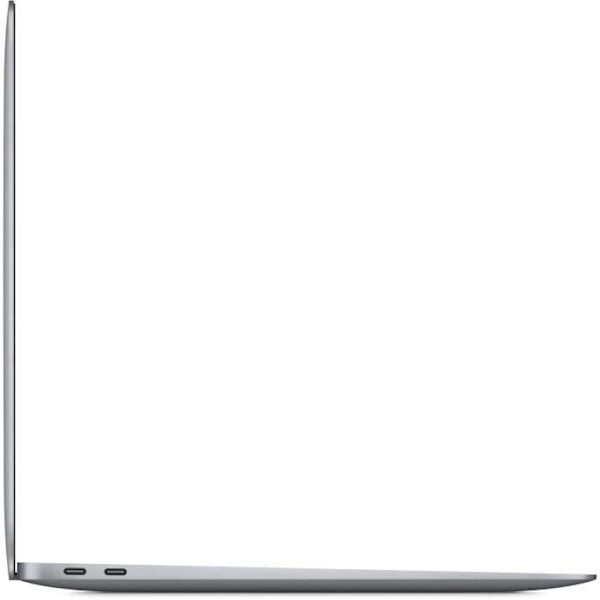 Apple - 13,3" MacBook Air (2020) - Apple M1 -siru - RAM 16 Gt - 256 Gt - Sid Grey - AZERTY - Kunnostettu - Hyvä kunto - Refurbished Grade C