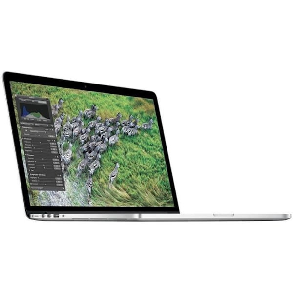 MacBook Pro Retina 15" Core i7 2 Ghz 8 GB 512 GB SSD Silver (2013) - Nytt batteri - Renoverad - Bra skick - Refurbished Grade C - Swedish keyboard