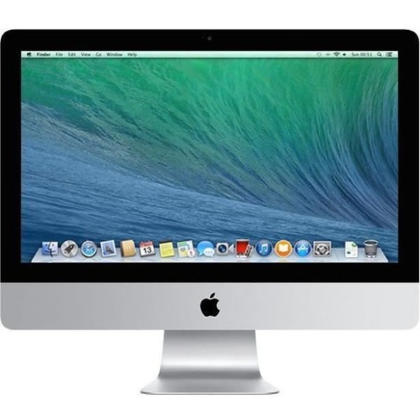 iMac 21,5" 2015 Core i5 1,6 Ghz 8 GB 2,128 TB Fusion Drive Silver - Renoverad - Utmärkt skick - Refurbished Grade A+ - Swedish keyboard