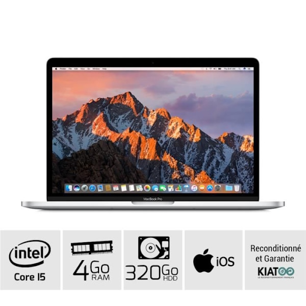 MACBOOK PRO 13 tums grå kärna i5 4gb ram 320gb HDD hårddisk QWERTY-tangentbord - Refurbished Grade C - Swedish keyboard