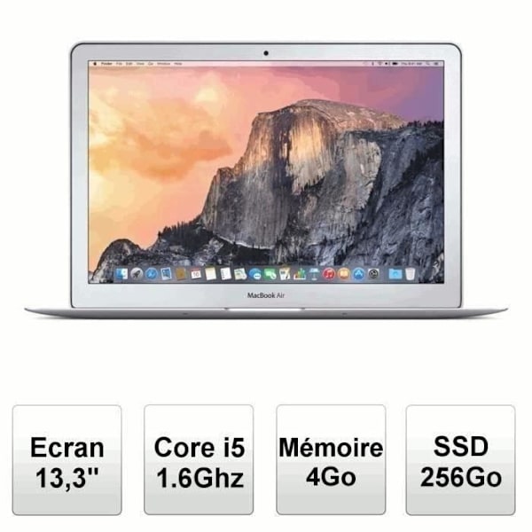 Apple MacBook Air - MJVG2F/A - 13,3" - 4Go RAM (2015) - Återfurbished - Acceptabelt skick - Refurbished Grade C - Swedish keyboard