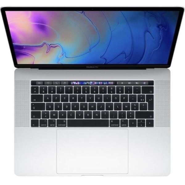 MacBook Pro Touch Bar 15" 2017" Core i7 3.1 Ghz 16 GB 256 GB SSD Silver - Renoverad - Bra skick - Refurbished Grade C - Swedish keyboard