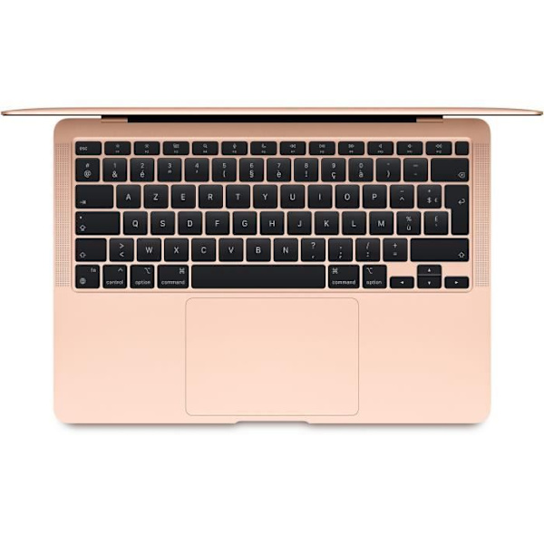 MacBook Air 13" Apple M1 3,2 Ghz 8 Gt 256 Gt SSD Gold (2020) - Uusi akku - Kunnostettu - Erittäin hyvä kunto - Refurbished Grade B