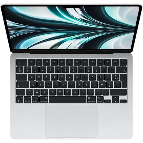 Apple - 13,6" MacBook Air M2 - 8 Gt RAM - 256 Gt tallennustilaa - Hopea - AZERTY - Kunnostettu - Erinomainen kunto - Refurbished Grade A+
