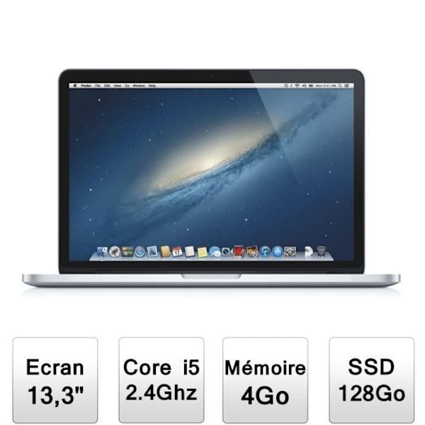 Apple MacBook Pro 13" med Retina-skærm (ME864F/A) - Refurbished Grade B Sølv