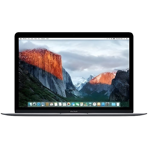 APPLE MacBook Retina 12" 2016 m3 - 1,1 Ghz - 8 Gt RAM - 256 Gt SSD - Space Grey - Kunnostettu - Hyvä kunto - Refurbished Grade C