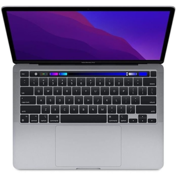 MacBook Pro Touch Bar 13" Apple M1 3,2 Ghz 16 Gt 256 Gt SSD Space Grey (2020) - Uusi akku - Kunnostettu - Erinomainen kunto - Refurbished Grade A+