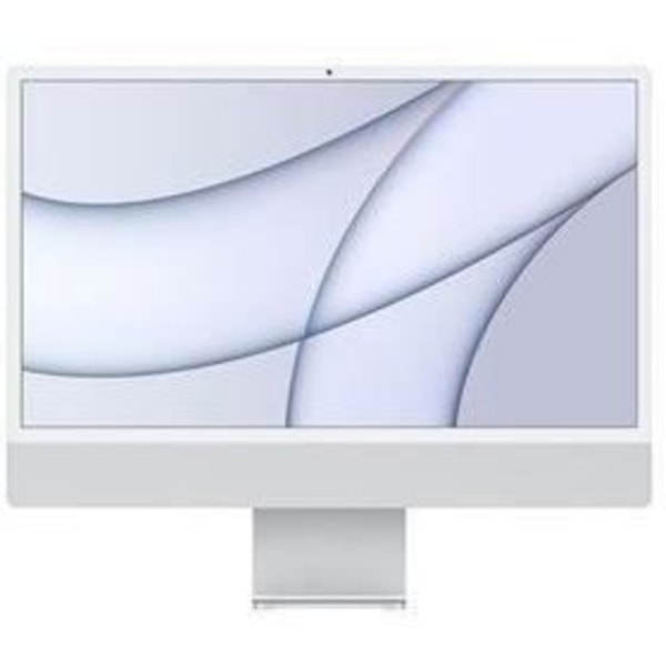 iMac 24" 2021 M1 3,2 Ghz 8 GB 512 GB 8-core GPU Silver - Renoverad - Utmärkt skick - Refurbished Grade A+ - Swedish keyboard