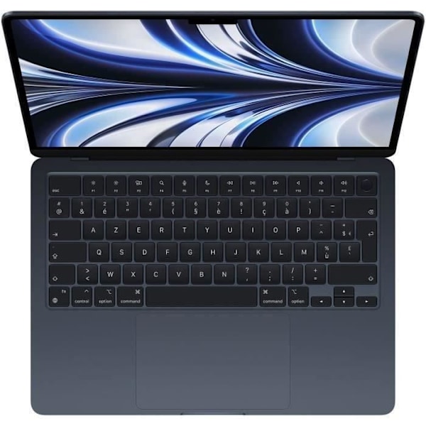 Apple - 13,6" MacBook Air M2 - 8GB RAM - 512GB lagring - Midnatt - AZERTY - Renoverad - Bra skick - Refurbished Grade C - Swedish keyboard