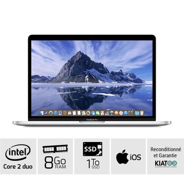 Apple - 13" MacBook Pro Grey A1278 - Intel Core 2 Duo - 8 GB RAM - 1 TB SSD-lagring - AZERTY - Renoverad - Refurbished Grade C - Swedish keyboard