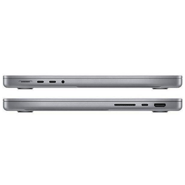 MacBook Pro Retina 14" 2021 Apple M1 Pro 3,2 Ghz 16 Gt 512 Gt SSD Space Harmaa - Kunnostettu - Erinomainen kunto - Refurbished Grade A+