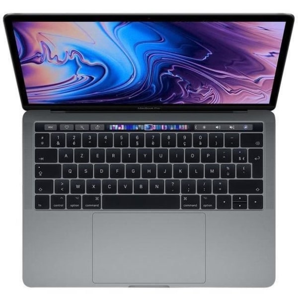 MacBook Pro Touch Bar 13" 2018 Core i7 2,7 Ghz 8 GB 512 GB SSD Space Grey - Renoverad - Utmärkt skick - Refurbished Grade A+ - Swedish keyboard