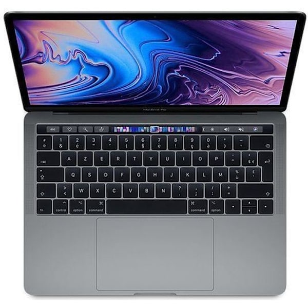APPLE MacBook Pro Touch Bar 13" 2019 i7 - 2,8 Ghz - 16 Gt RAM - 512 Gt SSD - Space Grey - Kunnostettu - Erittäin hyvä kunto - Refurbished Grade B