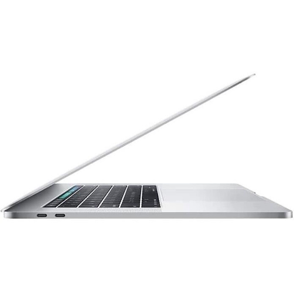 MacBook Pro Touch Bar 15" Core i7 2,2 Ghz 16 Gt 256 Gt SSD hopea (2018) - Uusi akku - Kunnostettu - Hyvä kunto - Refurbished Grade C