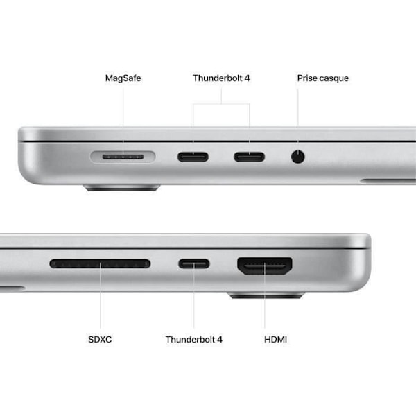 Apple - 14" MacBook Pro (2023) - Apple M2 Max chip - RAM 32GB - 1TB - Stjerneskær (2023) - Refurbished - Fremragende stand - Grade A+