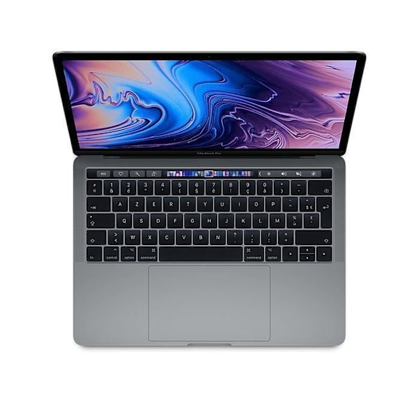 APPLE MacBook Pro Touch Bar 13" 2019 i5 - 1,4 Ghz - 16 Gt RAM - 256 Gt SSD - Space Grey - Kunnostettu - Erittäin hyvä kunto - Refurbished Grade B