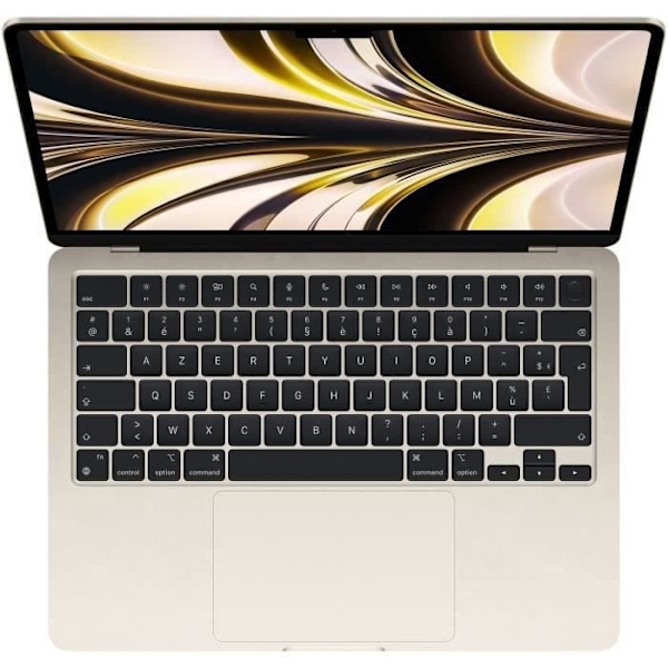 Apple - 13,6" MacBook Air M2 - 8 Gt RAM - 256 Gt tallennustilaa - Stellar Light - AZERTY - Kunnostettu - Erinomainen kunto - Refurbished Grade A+